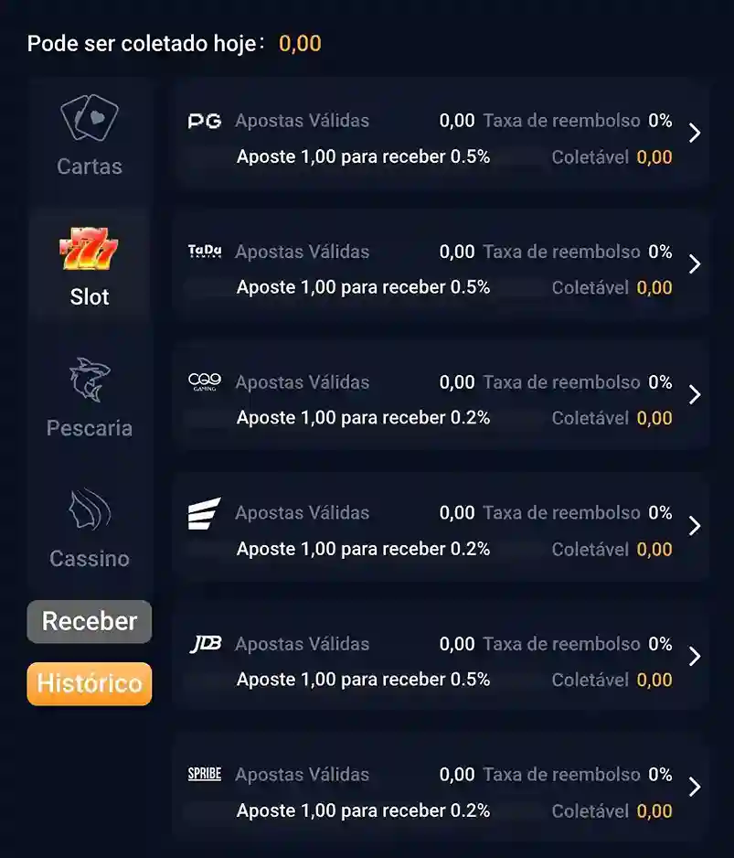 Tela de jogabilidade geral da 688v com elementos de navegação e destaque para jogos de cassino